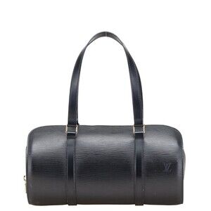 Louis Vuitton Epi Soufflot Handbag Noir Black Leather